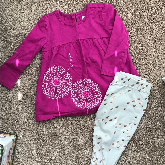 Tea outfits (2) shirts and leggings set - Picture 5 of 7